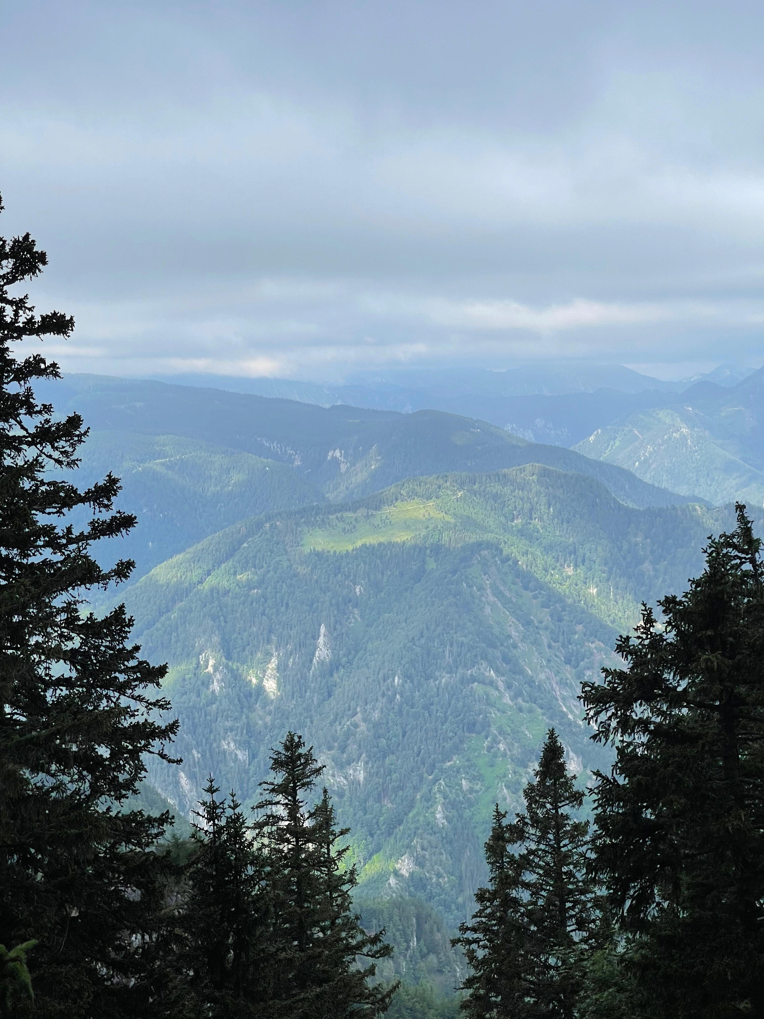 Ausblick vom Schneeberg Richtung Südwesten