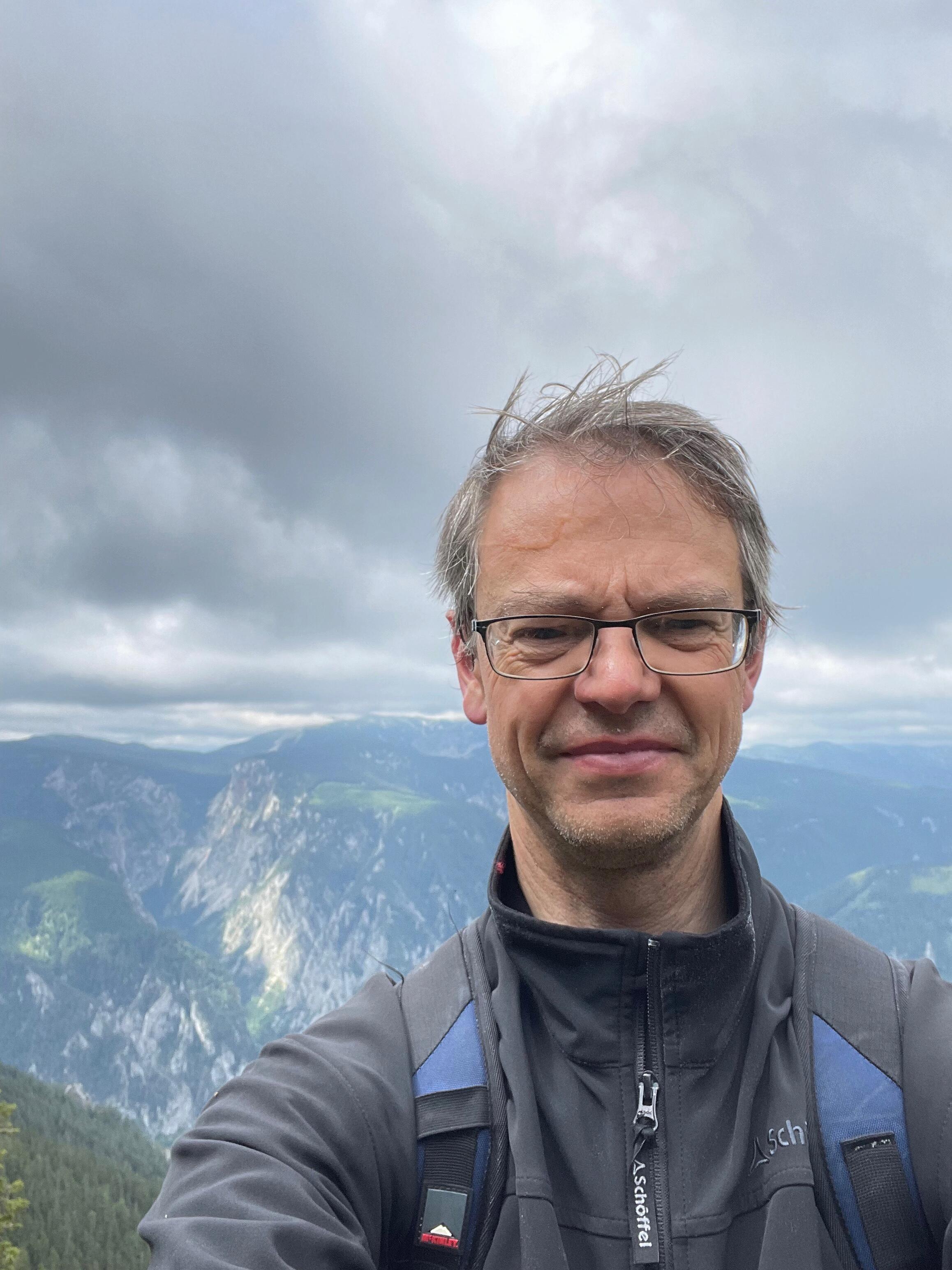 Ausblick vom Schneeberg Selfie